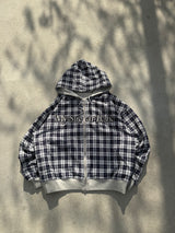 リバーシブルジップフーディー 