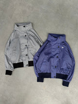 check pattern blouson