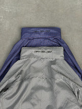 check pattern blouson