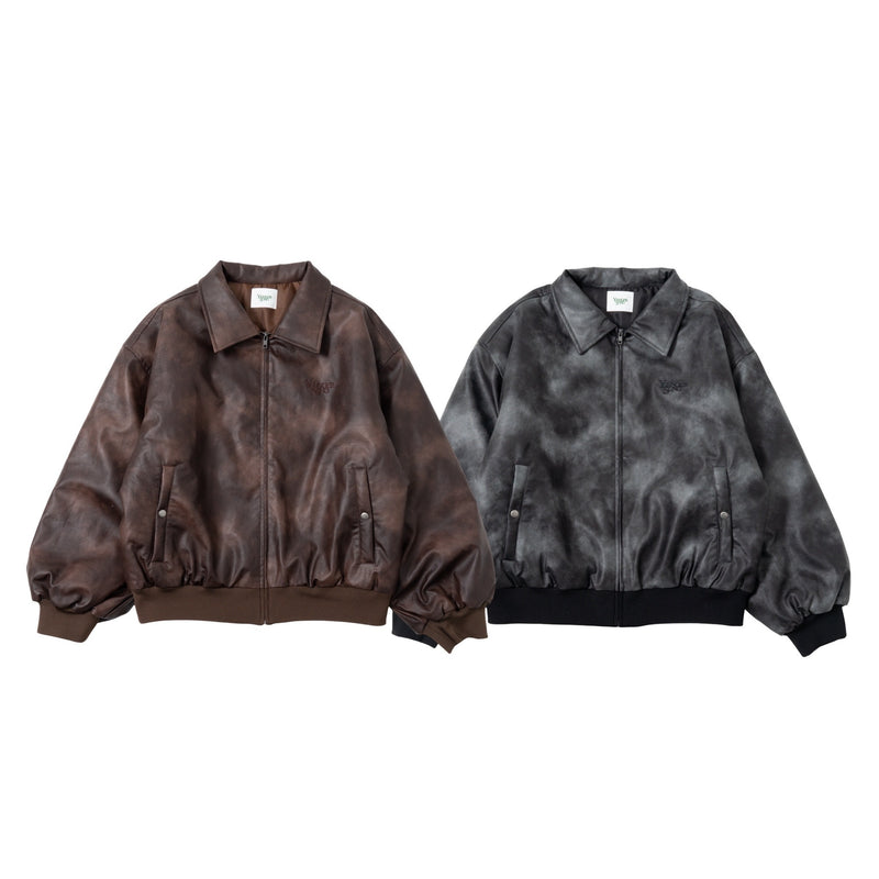 eco leather bomber jacket