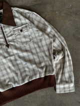 western half zip check shirt