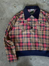 western half zip check shirt