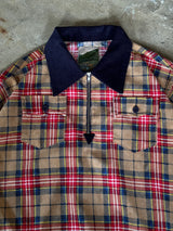 Western Half Zip Check Shirt