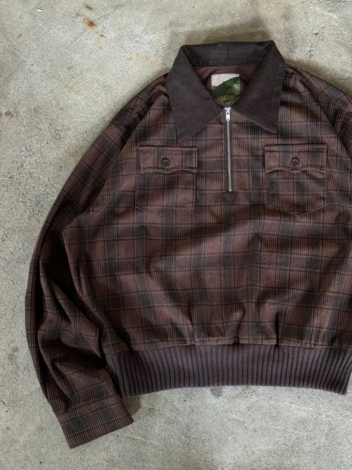 Western Half Zip Check Shirt