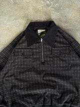 western half zip check shirt