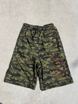 yung logo rhinestone sweat jorts