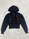 Ninety Girl Shaped Zip Hoodie 