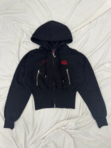 Ninety Girl Shaped Zip Hoodie 