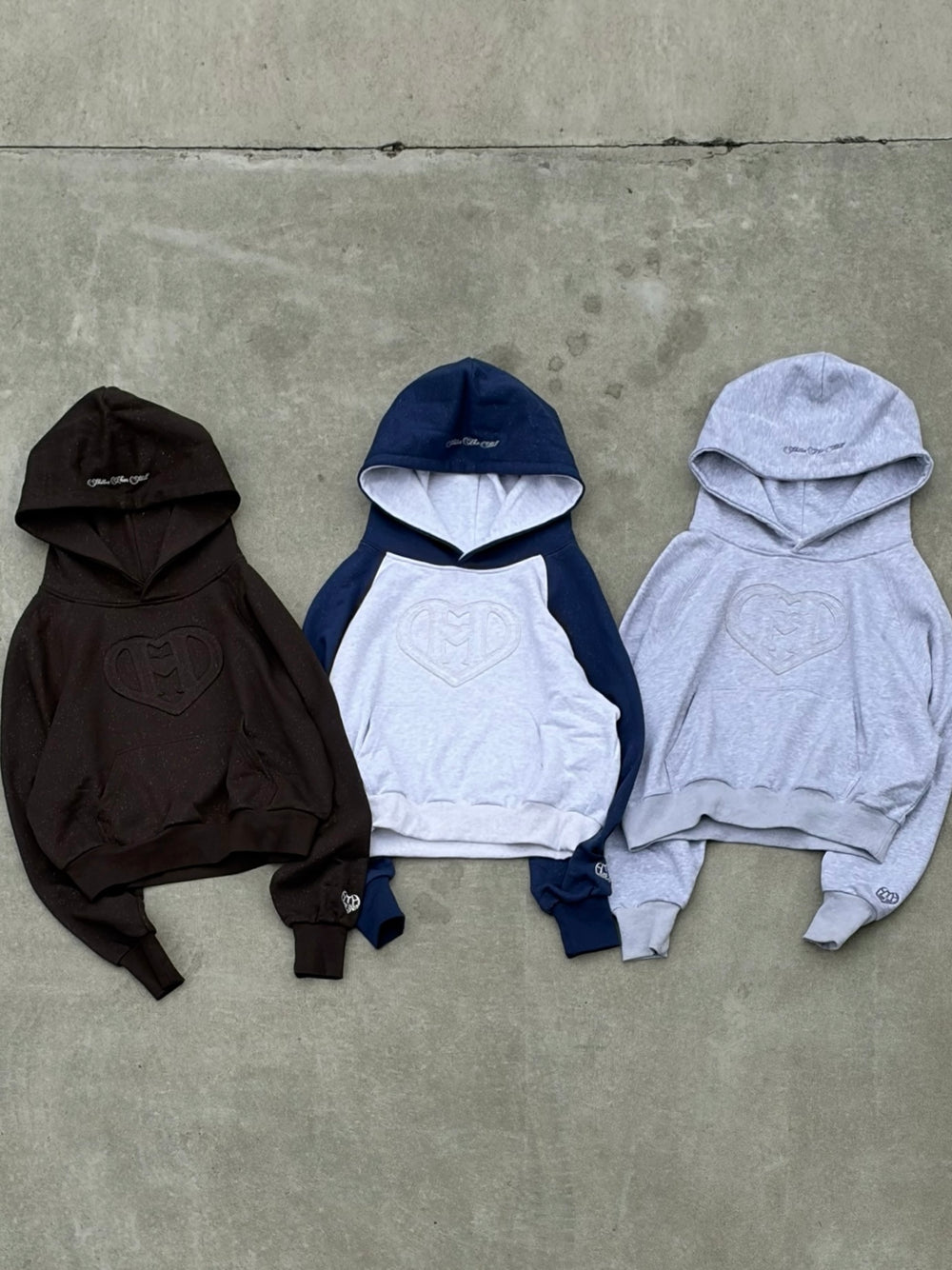 glitter h heart logo hoodie – YZ