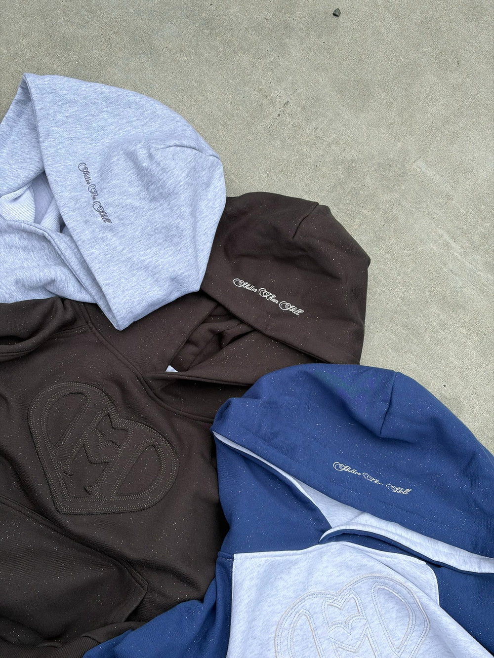 glitter h heart logo hoodie – YZ