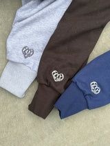 glitter h heart logo hoodie