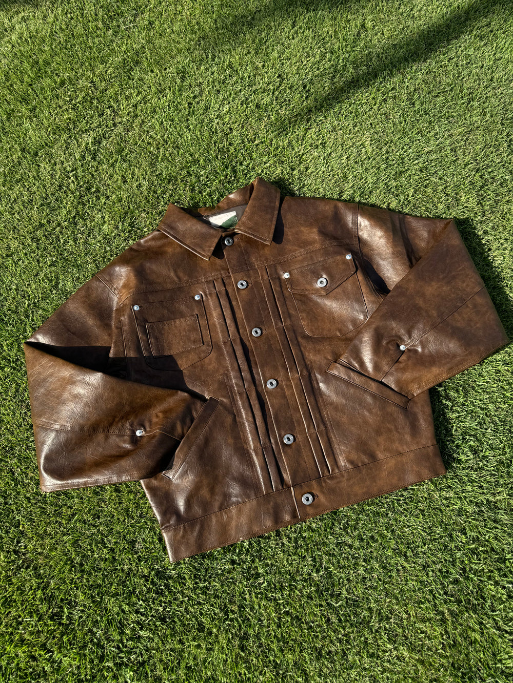 Denim Jacket Type Leather Jacket – YZ