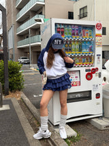 glitter  tiered mini skirt