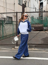 glitter curve sweat pants