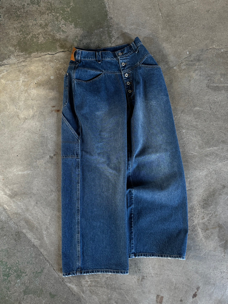 Super baggy denim pants