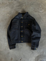 western short rigid denim jacket