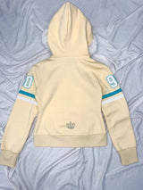 Waist-Defined Fur Zip Hoodie 