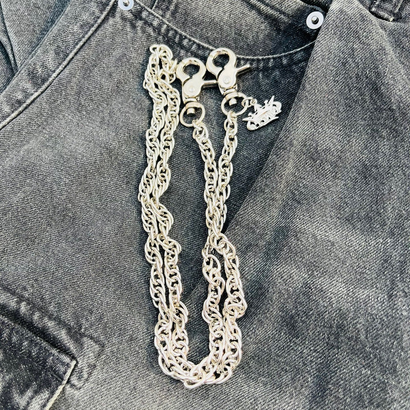 King Logo Wallet Chain