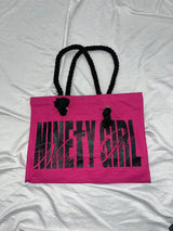 Ninety Girl Canvas Rope Tote Bag