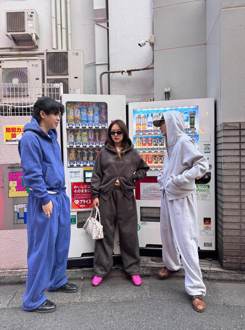 rhinestone sweat pants