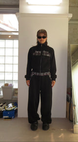 check switching sweat pants