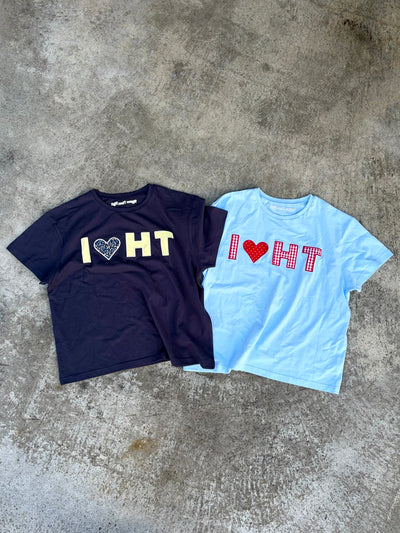 I LOVE APPLIQUE TEE