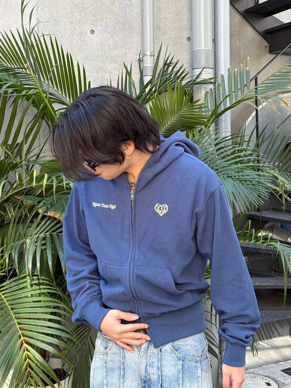 waffle zip hoodie – YZ