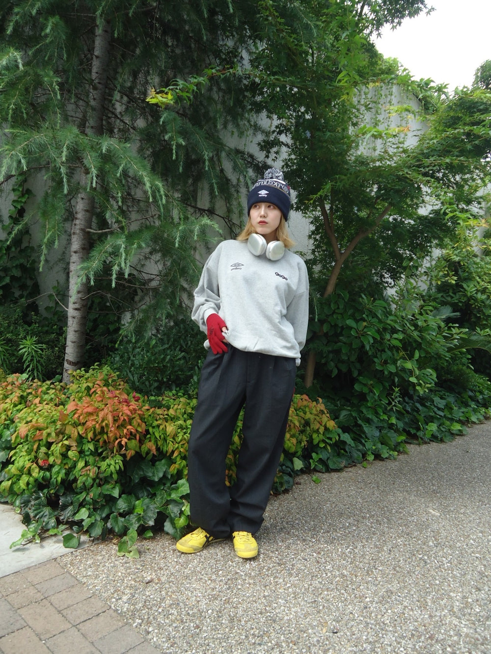 9090 × UMBRO TWO LOGO CREWNECK SWEAT – YZ