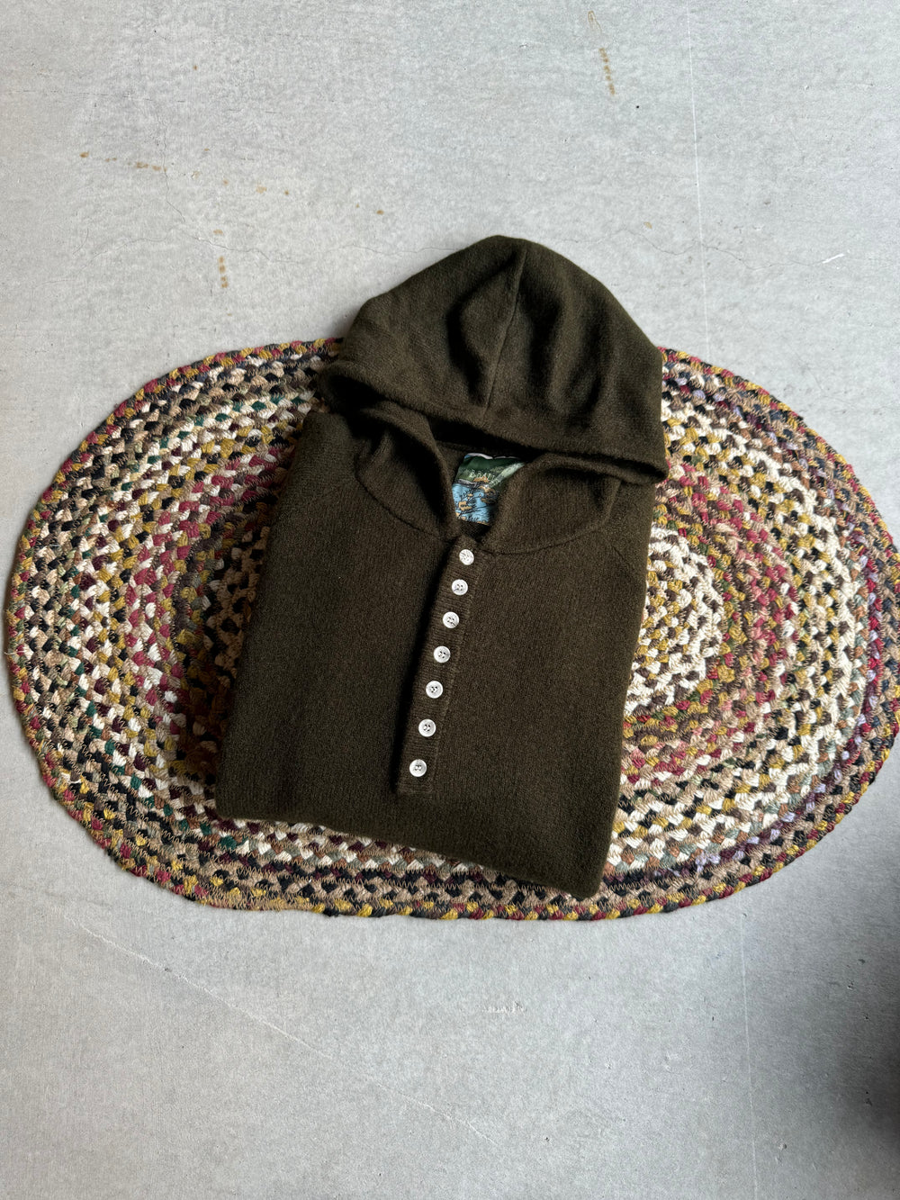 knit henley hoodie – YZ