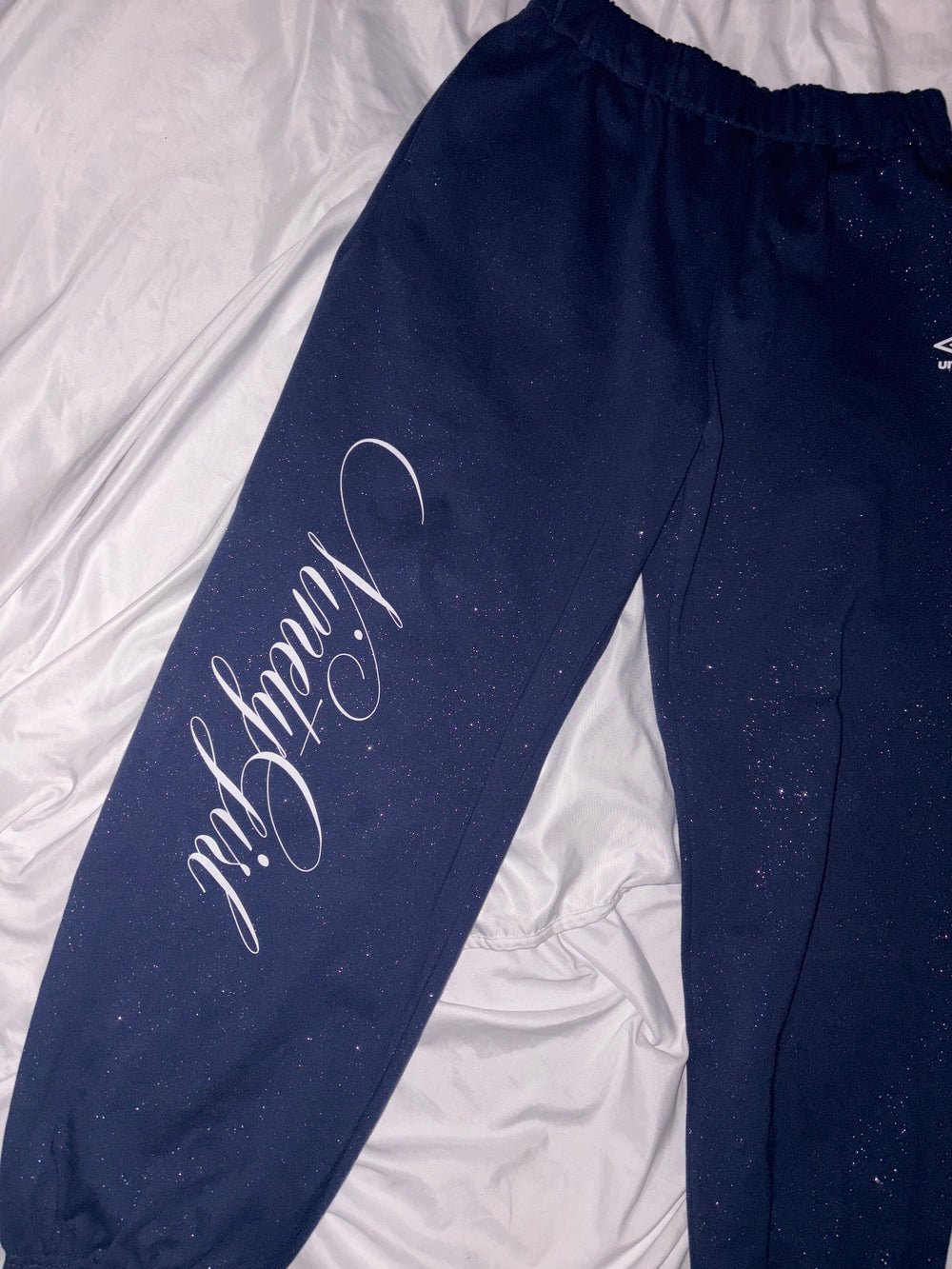 9090girl × umbro Feather Logo Glitter Sweat Pants – YZ