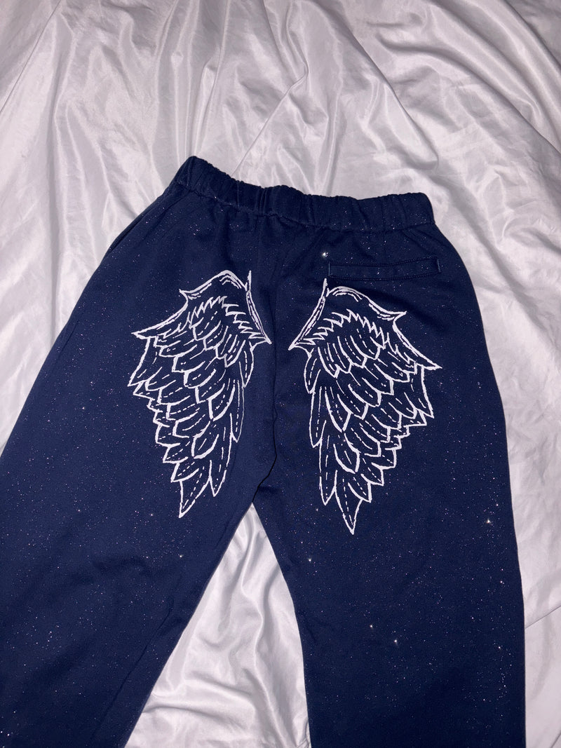 9090girl × umbro Feather Logo Glitter Sweat Pants