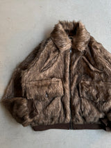 western short fur blouson