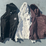 King Logo Pile Stitched Zip Hoodie