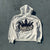 King Logo Pile Stitched Zip Hoodie