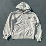 King Logo Pile Stitched Zip Hoodie