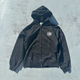 King Logo Pile Stitched Zip Hoodie