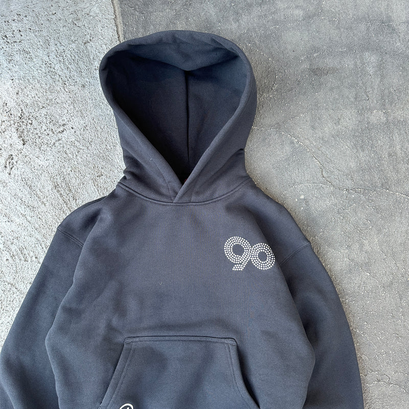 90 Logo Original Cropped Hoodie 【9090 girl】