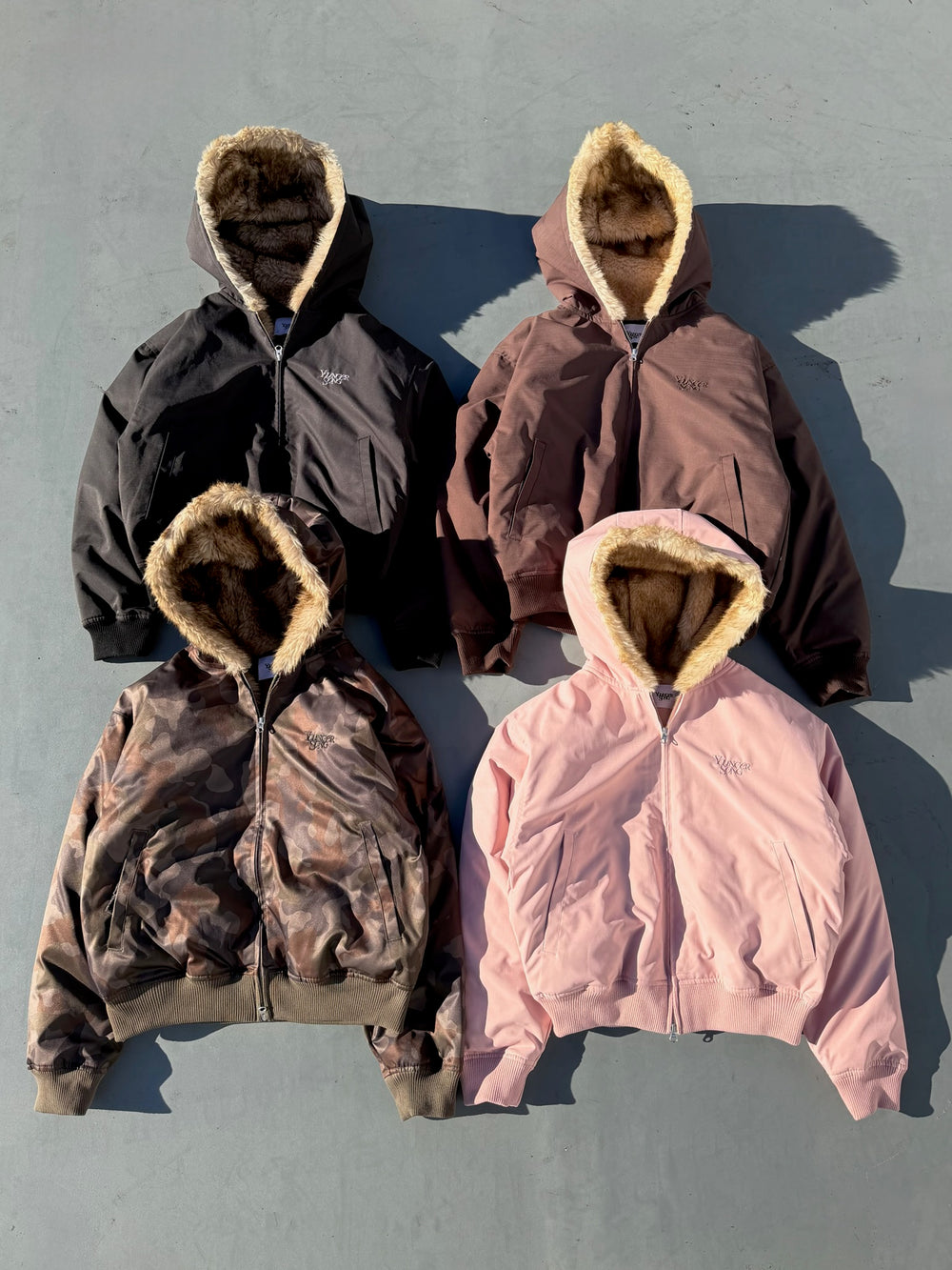 Fur puffer hooded jacket – YZ