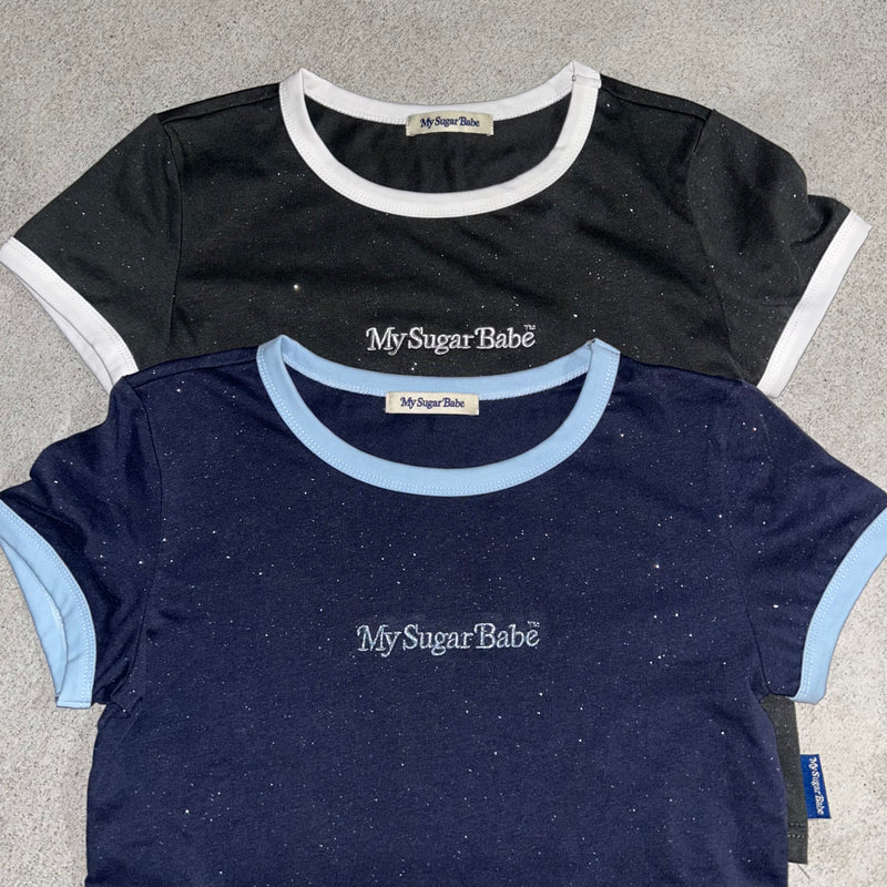 글리터 링거 티셔츠 