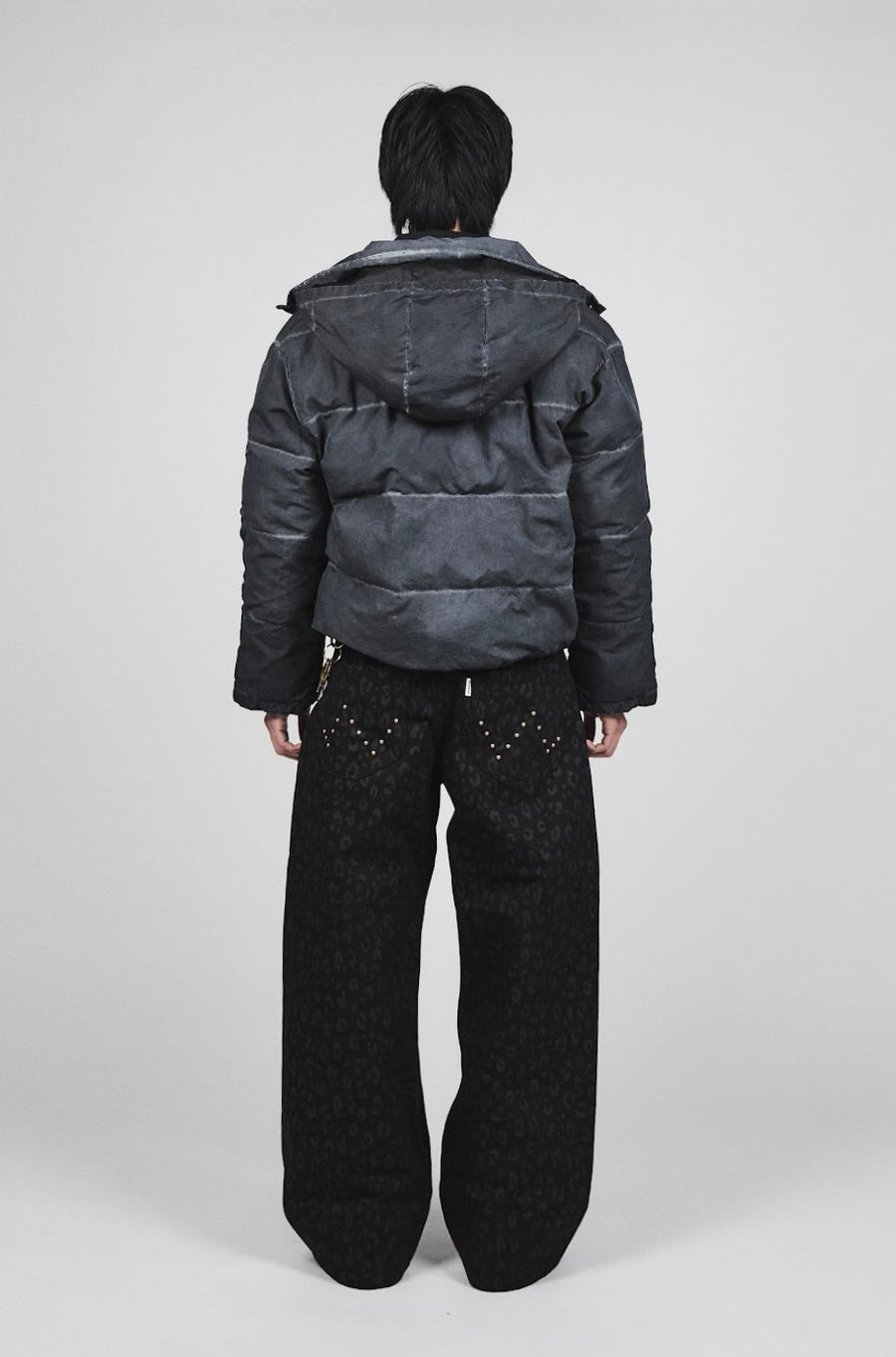 Leopard straight denim pants – YZ