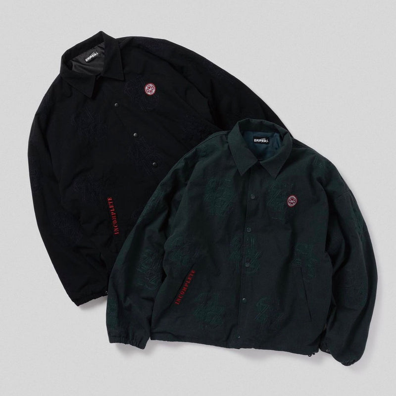 genzai EMB Coach jacket ブラック