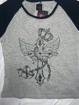 Cross Logo Raglan Tee