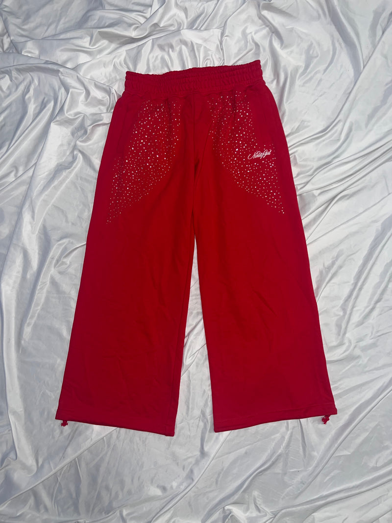 Rhinestone Sweat Pants