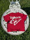 Butterfly logo glitter assortment ss 티 