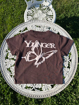 Butterfly logo glitter assortment ss 티 