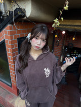 チェーンピグメントフーディ 