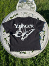 Butterfly logo glitter assortment ss 티 