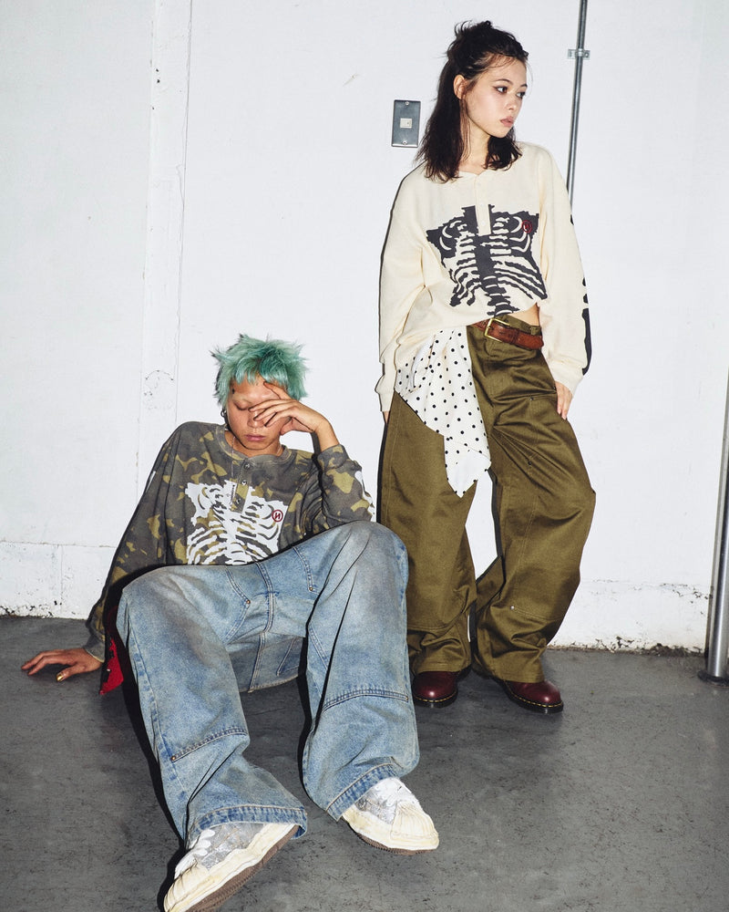 Bone Henry Neck Thermal L/S Tee 