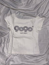 OG Logo Off Shoulder Glitter Tee