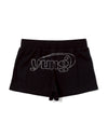 yung logo rhinestone thermal micro 쇼츠 